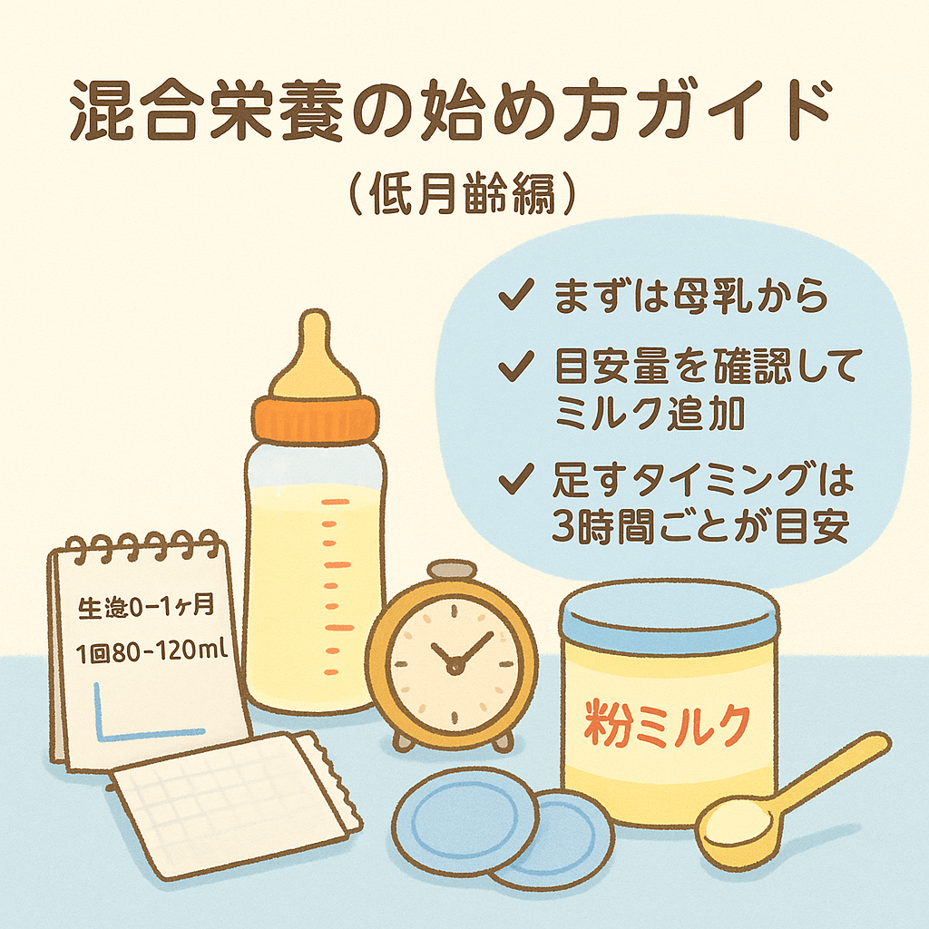 混合栄養の始め方完全ガイド｜選び方から実践方法まで