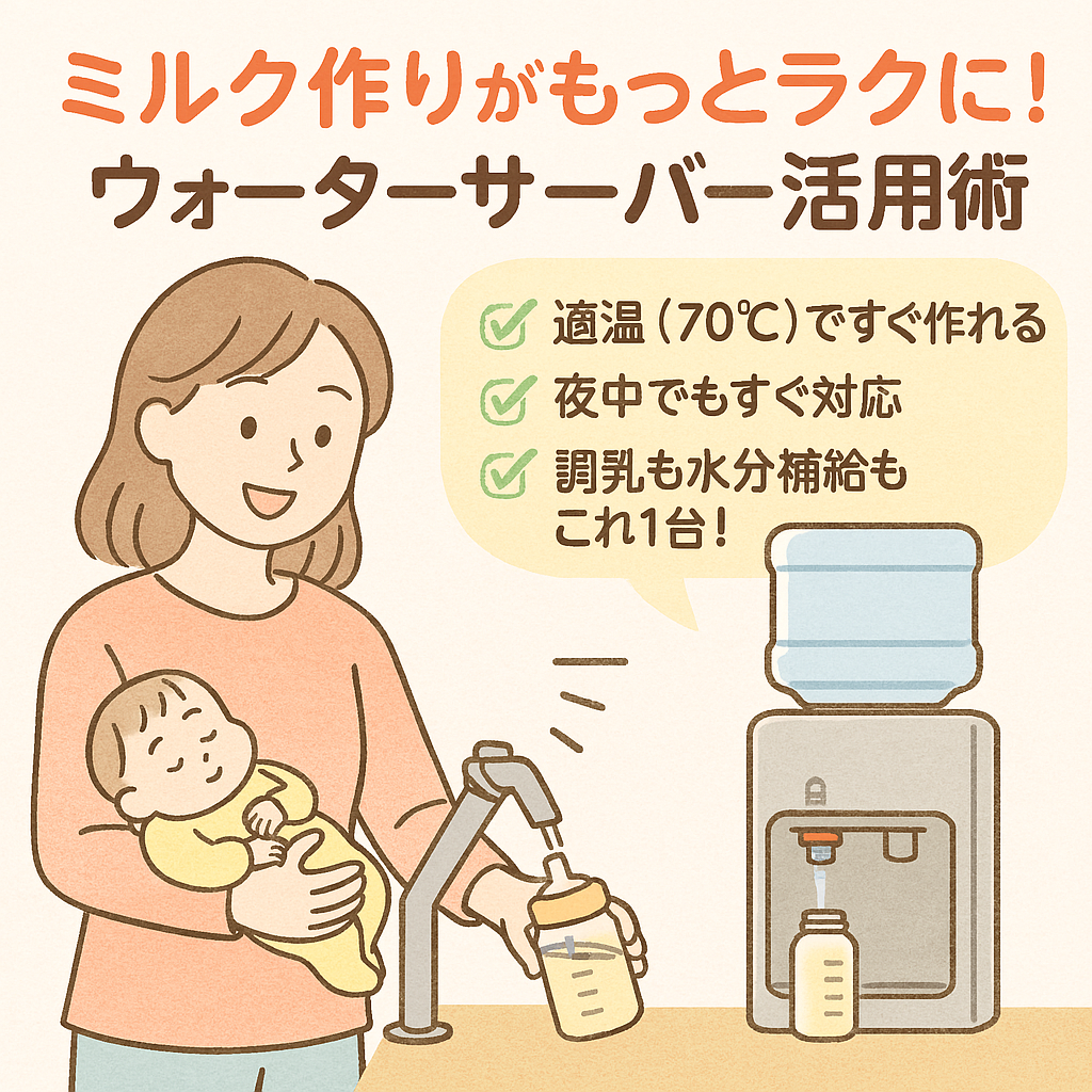 ミルク作りに便利アイテム！ウォーターサーバー