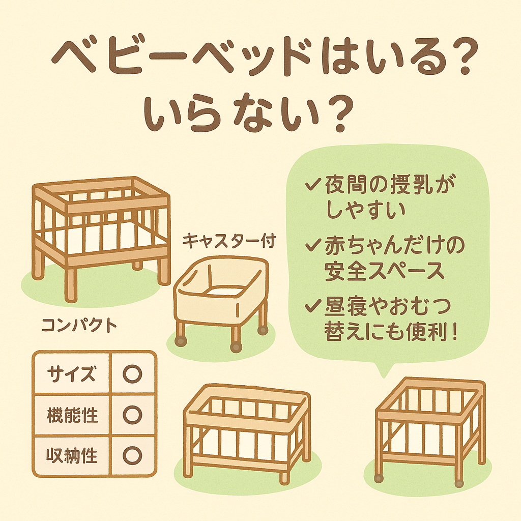 ベビーベッドは必要？不要？【2025年最新】おすすめ3選で快適な育児環境を！