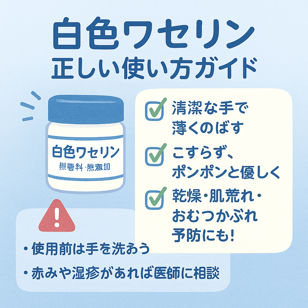 【薬剤師が解説】赤ちゃんの肌を守る味方！白色ワセリンの正しい知識と使い方